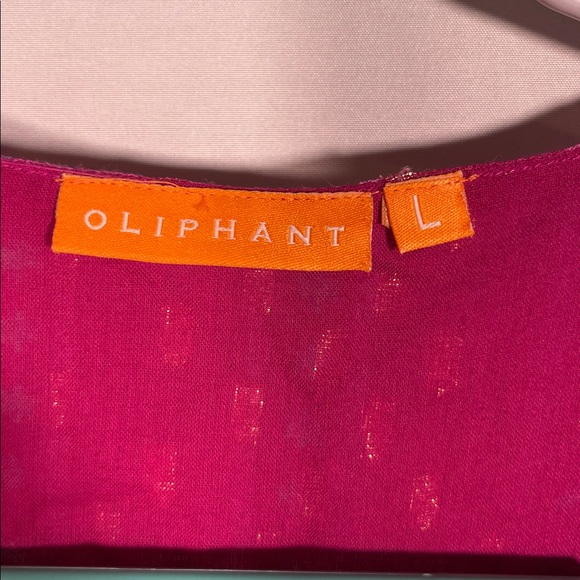 OLIPHANT WOMENS TIE BACK MAXI DRESS MAGENTA PURPLE LARGE - Picture 3 of 10